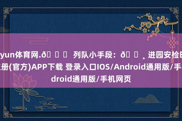 开yun体育网.🎟 列队小手段:🔸 进园安检时-开云注册(官方)APP下载 登录入口IOS/Android通用版/手机网页