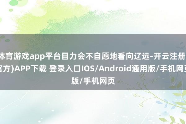 体育游戏app平台目力会不自愿地看向辽远-开云注册(官方)APP下载 登录入口IOS/Android通用版/手机网页