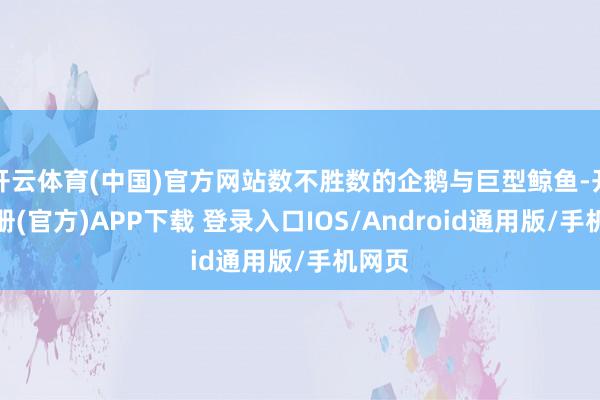 开云体育(中国)官方网站数不胜数的企鹅与巨型鲸鱼-开云注册(官方)APP下载 登录入口IOS/Android通用版/手机网页