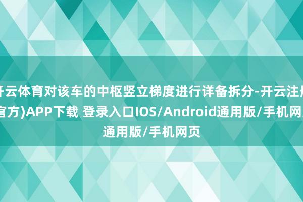 开云体育对该车的中枢竖立梯度进行详备拆分-开云注册(官方)APP下载 登录入口IOS/Android通用版/手机网页